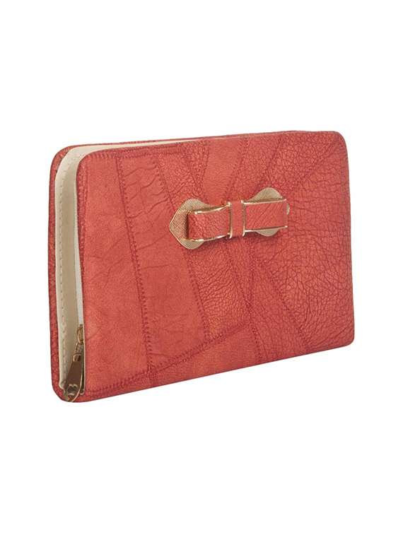 red leather minaudiere clutch - 14717441 - Standard Image - 3