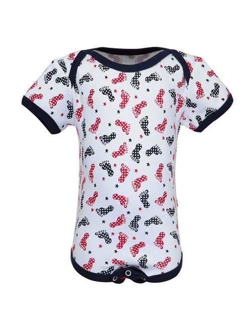 kids white printed cotton onesies - 14718098 - Standard Image - 0