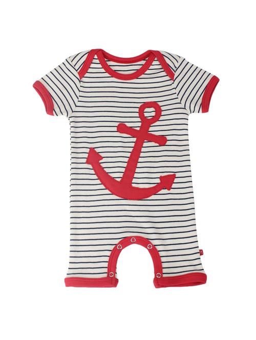 grey cotton romper - 14718155 - Standard Image - 0