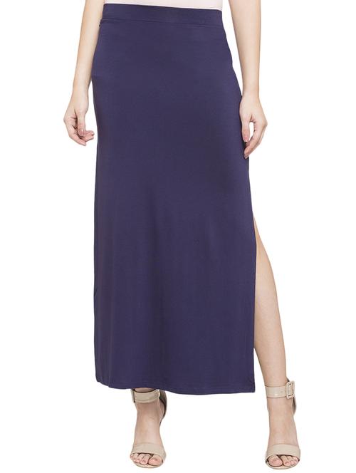 navy blue side slit skirt - 14719755 -  Standard Image - 0