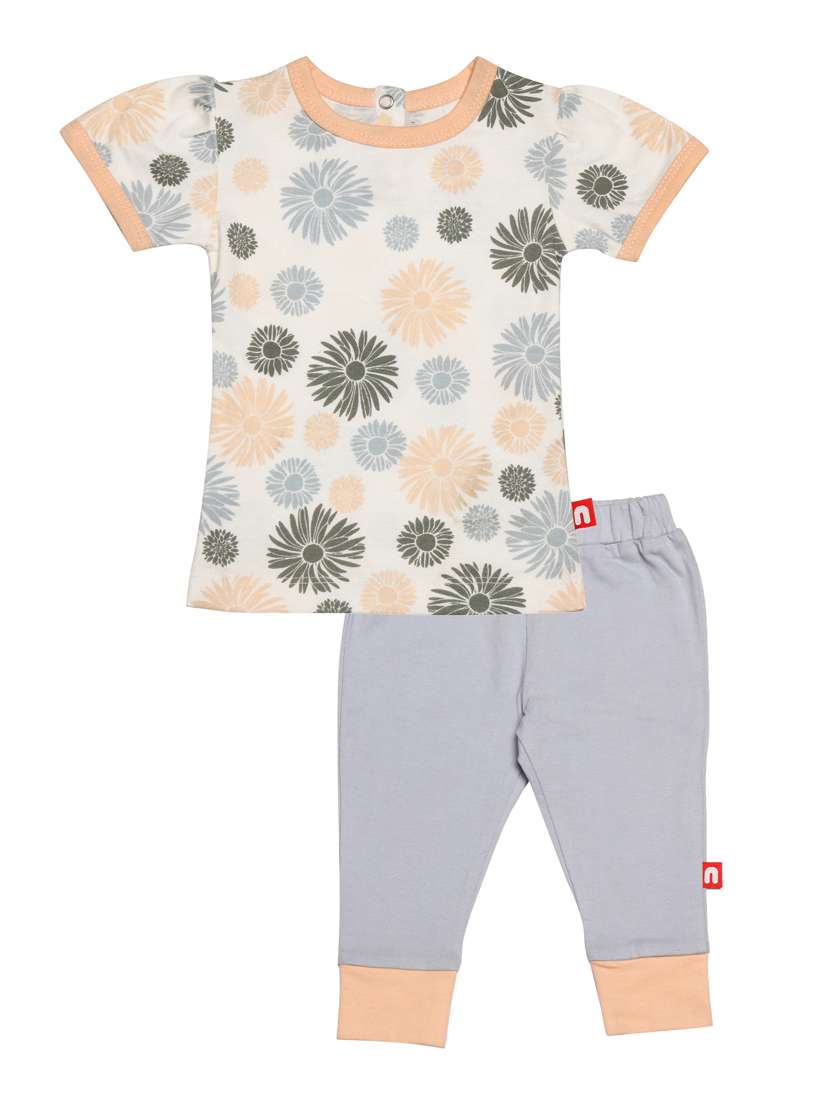 grey cotton full length set