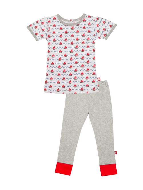 multi colored cotton full length set - 14720651 - Standard Image - 0