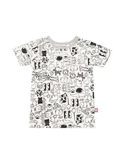 round neck quirky print t-shirt - 14720665 - Standard Image - 0