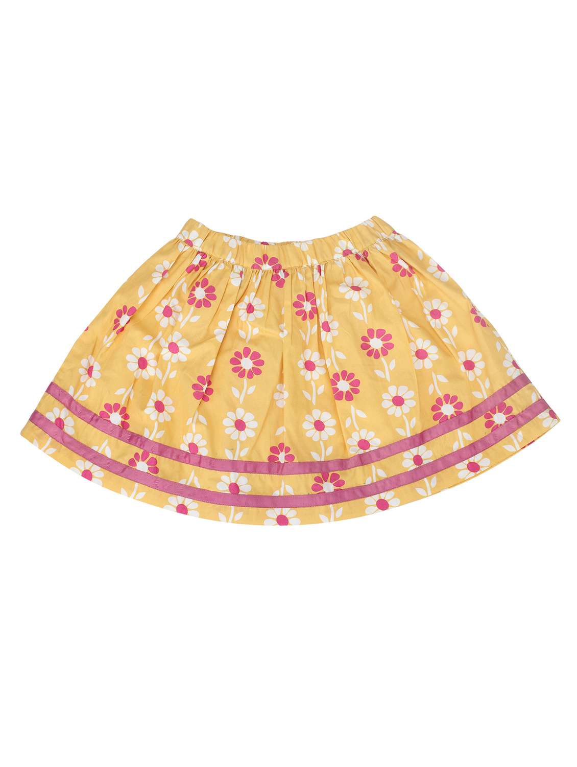bottom taped floral a-line skirt - 14720698 -  Zoom Image - 0