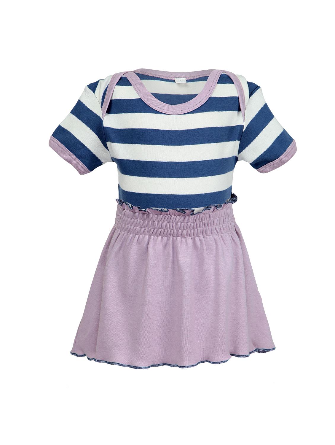 girls round neck short sleeves frock - 14720728 - Zoom Image - 0