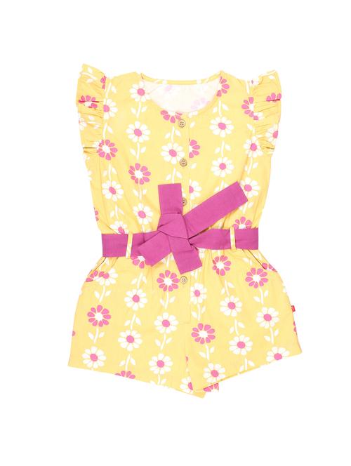 yellow cotton playsuit - 14720746 - Standard Image - 0