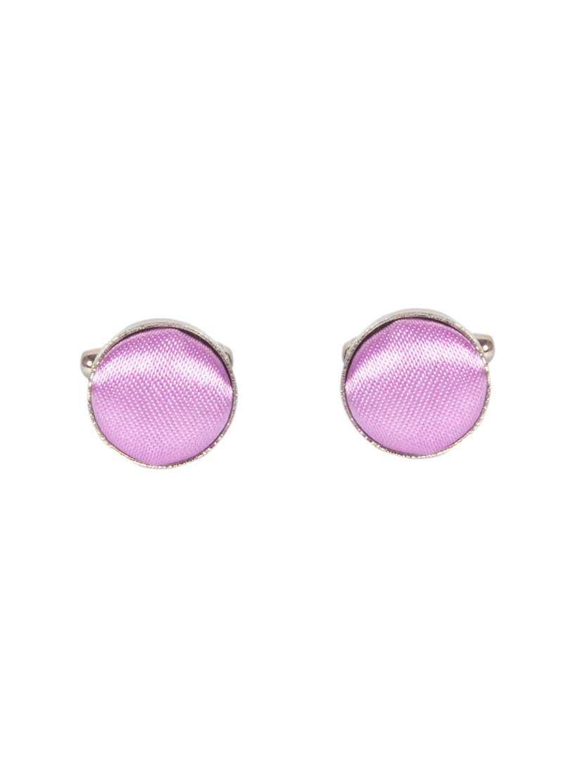 purple light metal cufflink