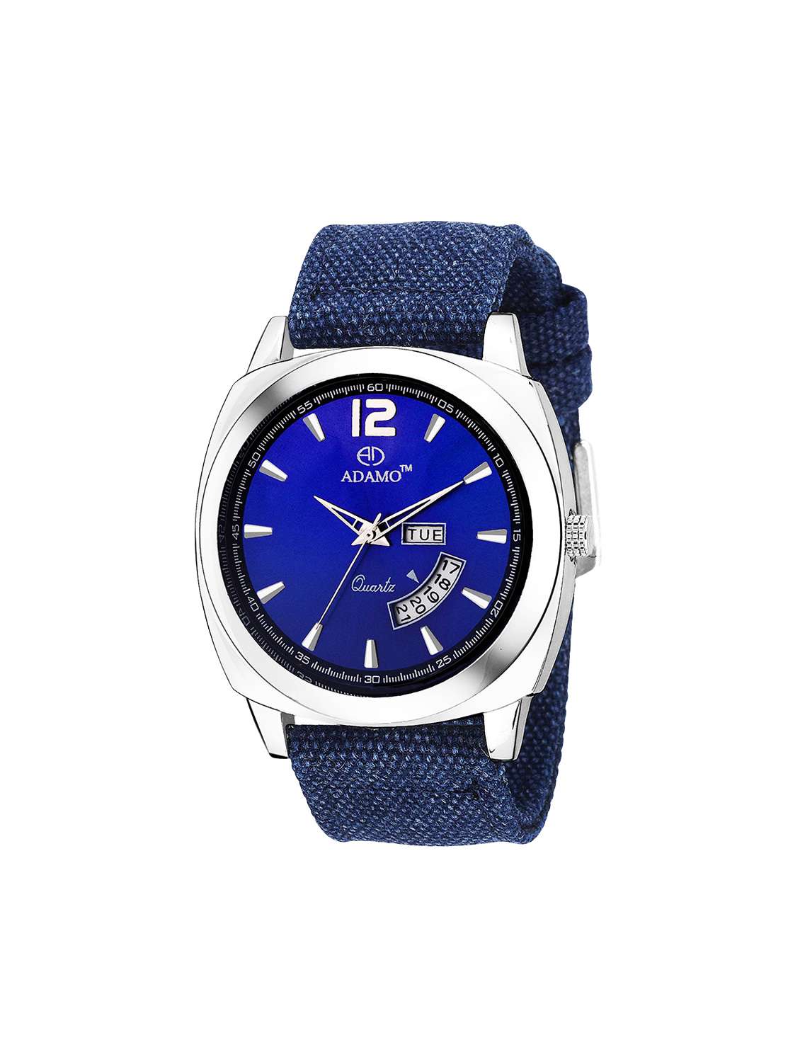 Buy online Adamo (day Date) Geneva Men's Wrist Watch A331sb05