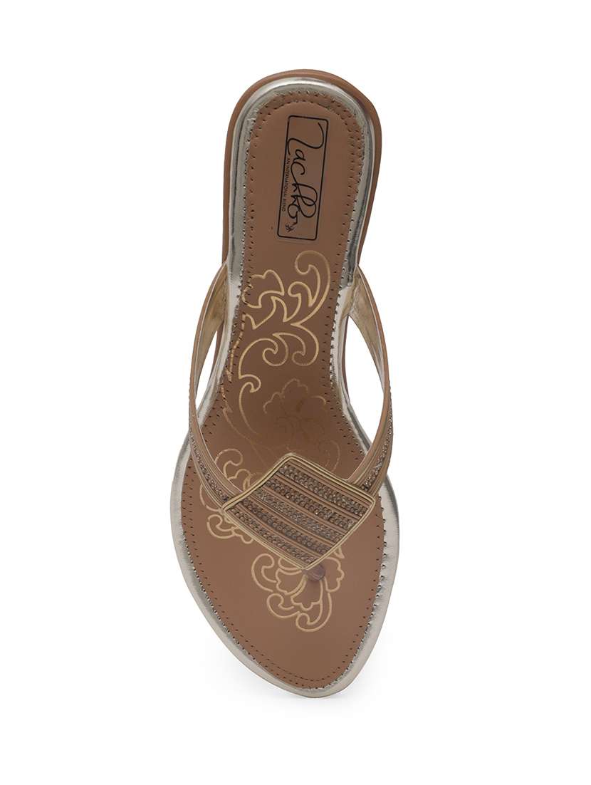 brown toe separator sandal - 14732050 - Standard Image - 3