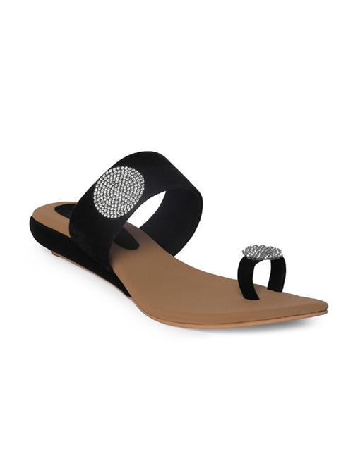 black one toe sandal - 14732061 -  Standard Image - 0