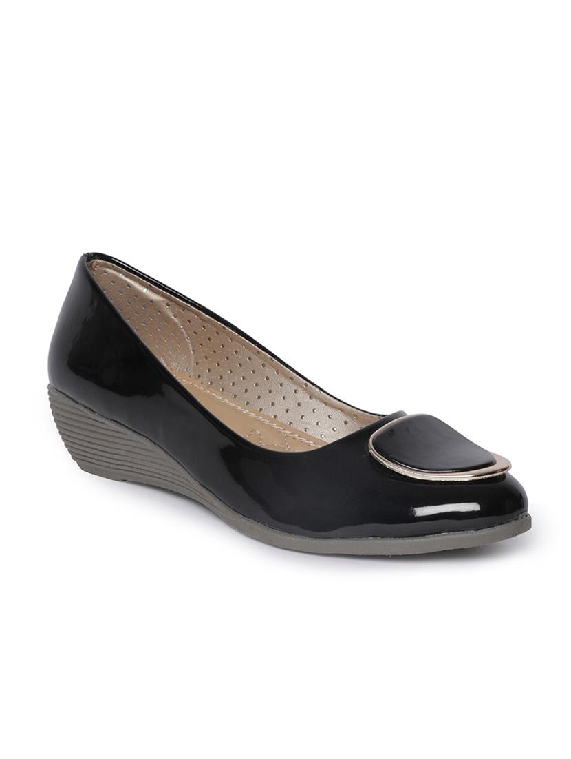 zachho black imported patent women's wedges - 14732083 -  Zoom Image - 0