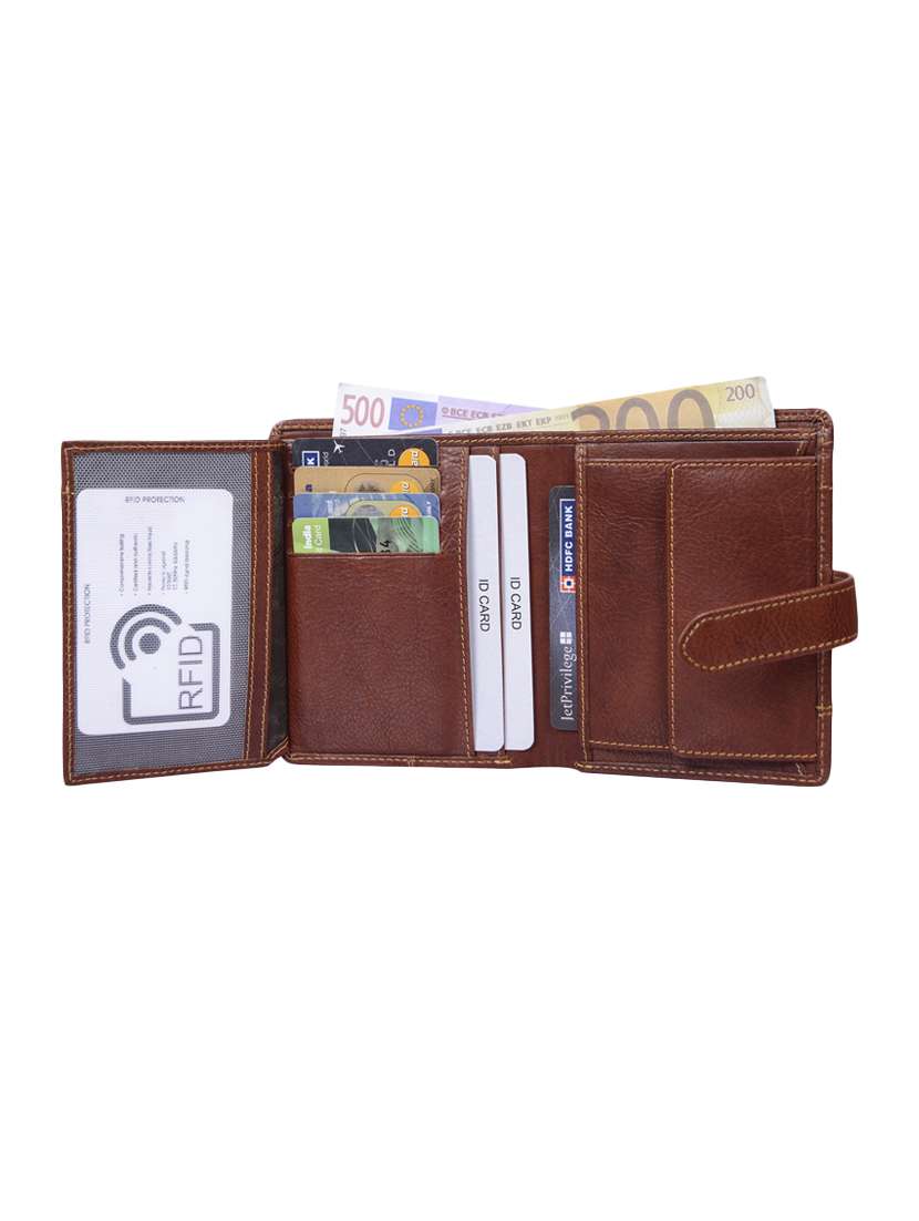 cognac leather wallet - 14734656 - Standard Image - 3