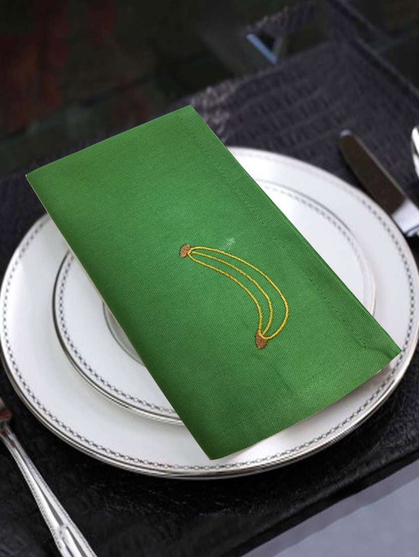 100 % cotton embroidered cotton napkins with motives