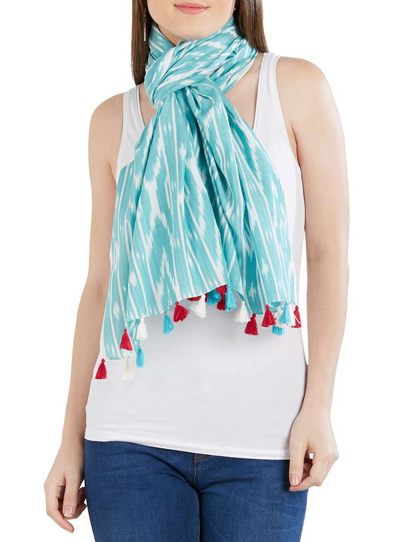 women's ikat print stole