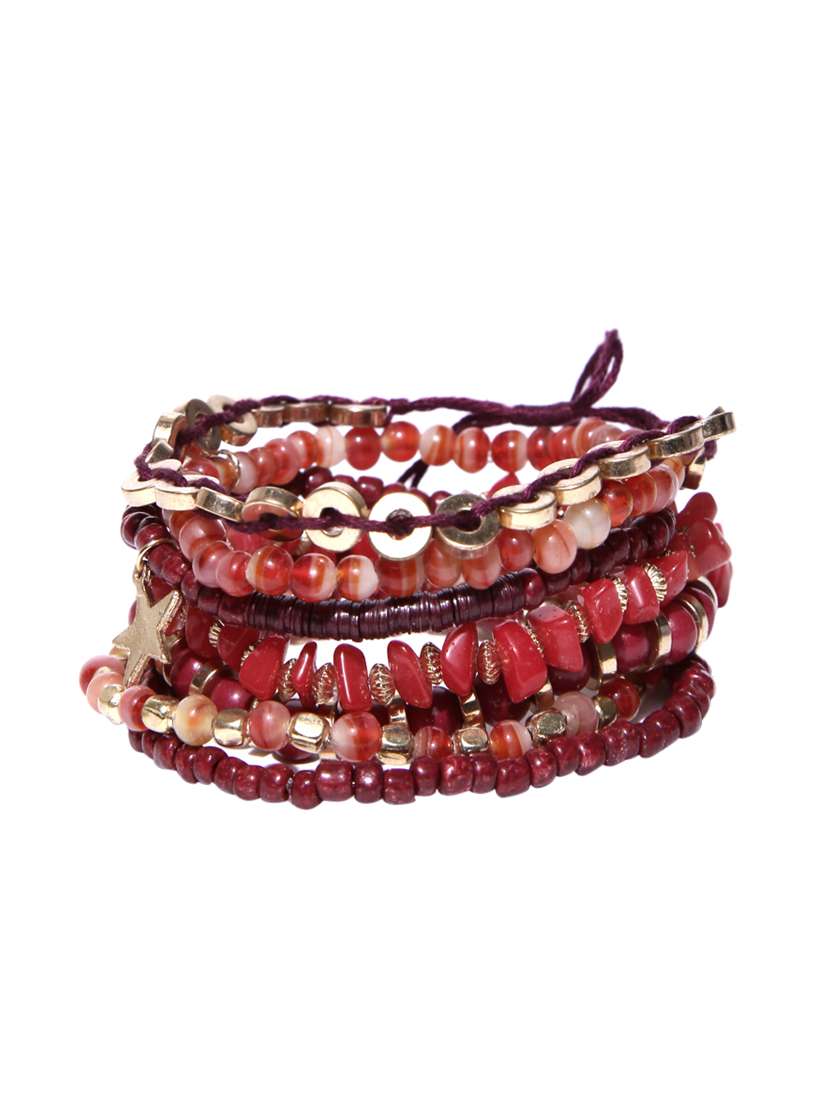 red glass bracelet