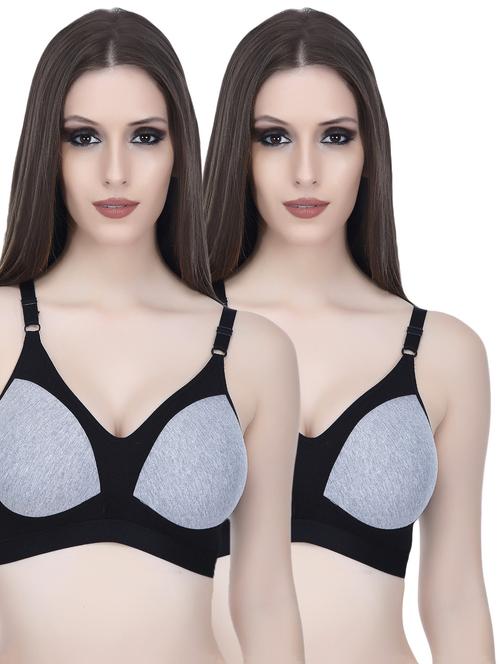 set of 2 color block bra - 14749321 - Standard Image - 0