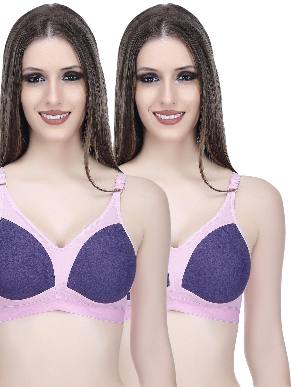 set of 2 color block bra - 14749322 - Zoom Image - 0