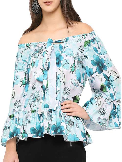 women's a line off shoulder top - 14754062 -  Standard Image - 0