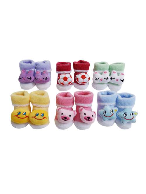 multi colored fabric bootie - 14754864 - Standard Image - 0