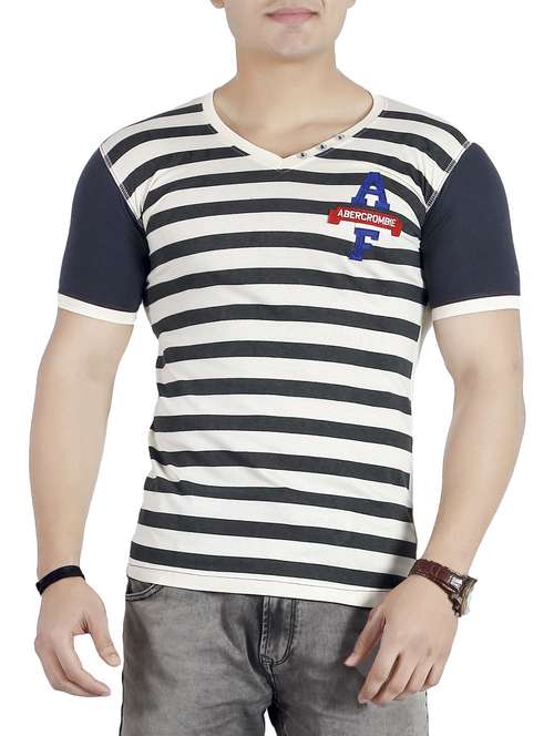 beige cotton t-shirt - 14755969 - Standard Image - 0