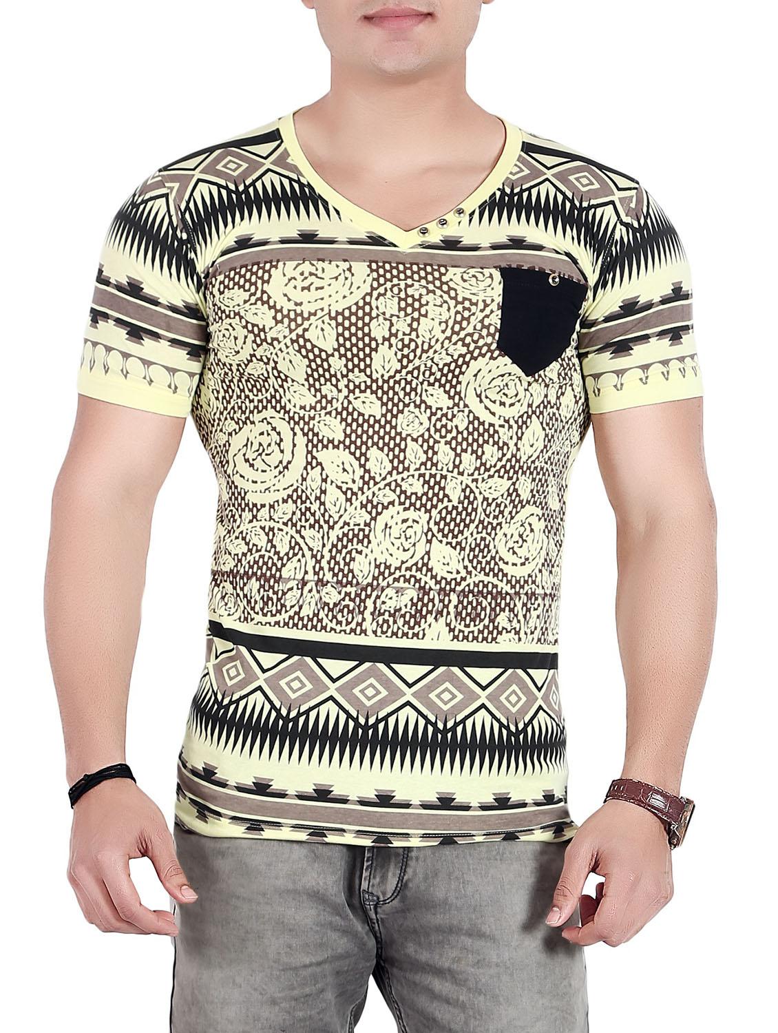 yellow cotton t-shirt - 14755978 - Zoom Image - 0