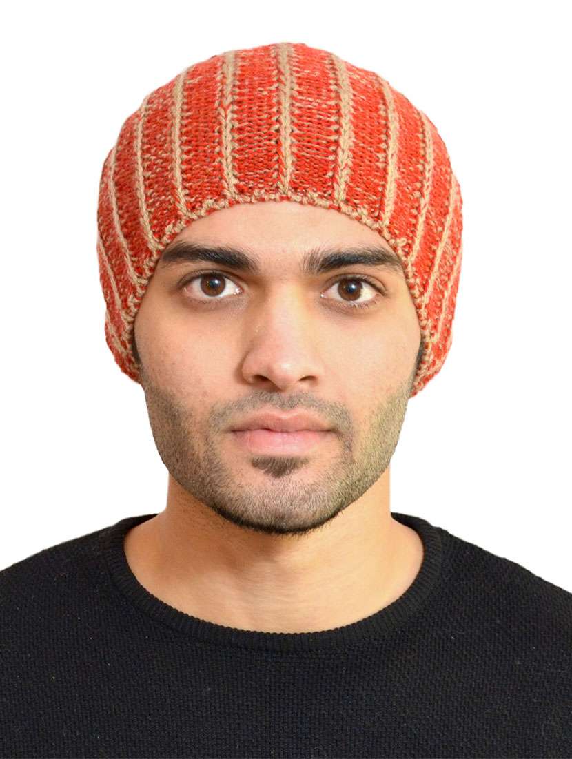 multi colored wool cap