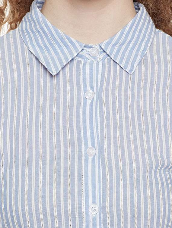 blue striped shirt - 14767472 -  Standard Image - 3