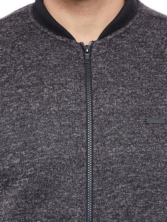 grey polyester bomber jacket - 14769679 - Standard Image - 3