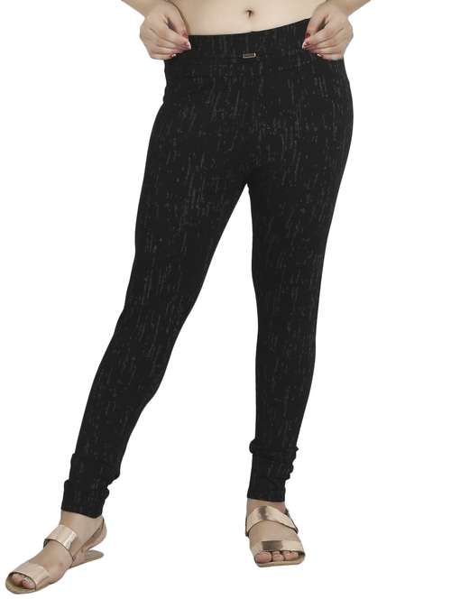 black cotton jegging - 14771857 -  Standard Image - 0