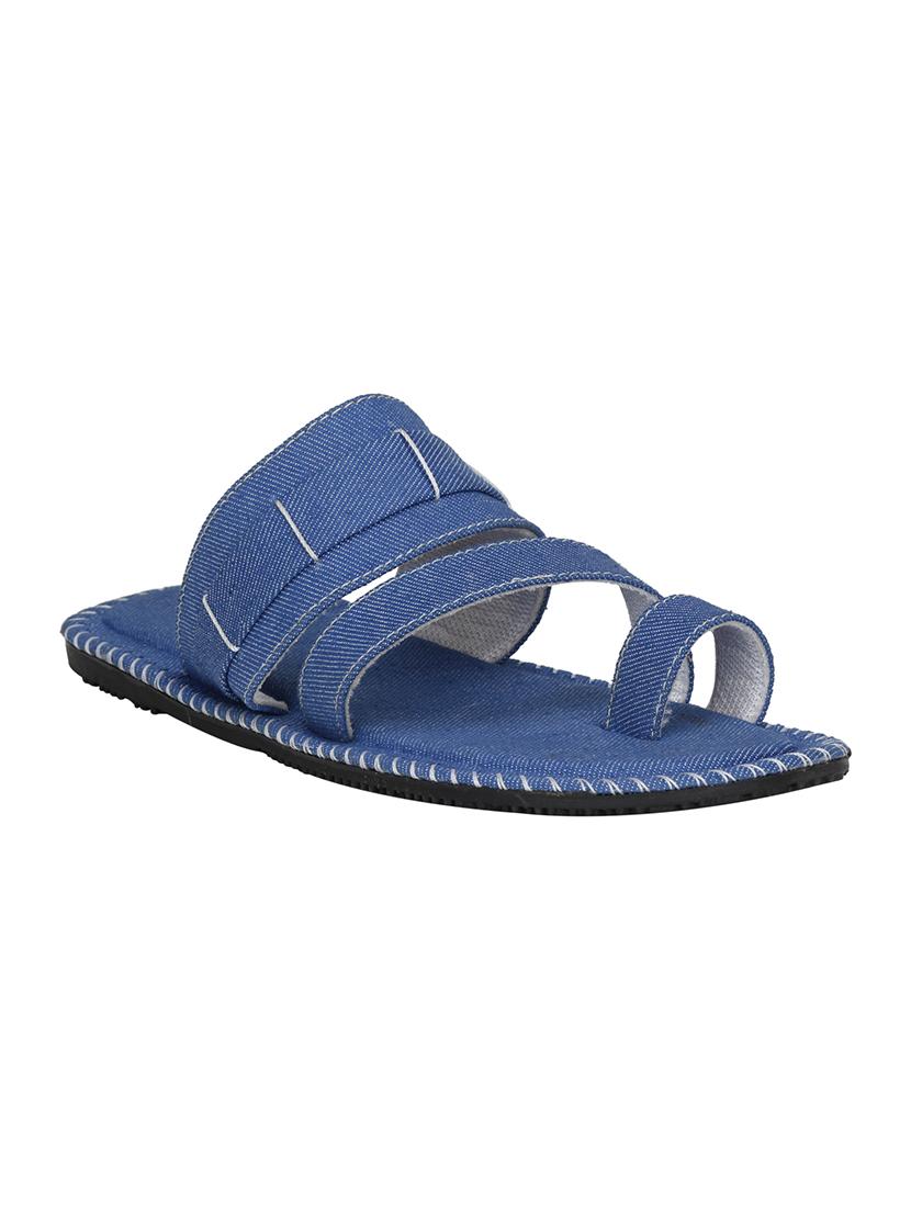 blue leatherette slip on slipper - 14772895 - Zoom Image - 0