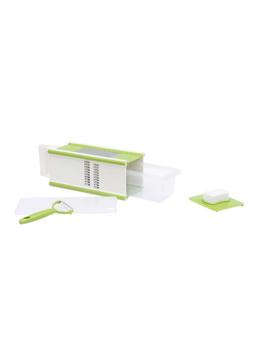 green plastic multipurpose grater