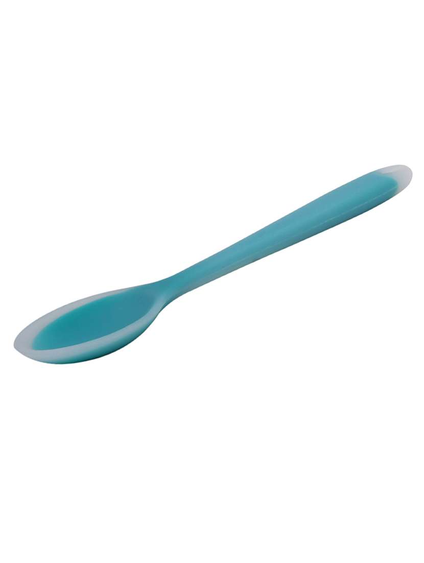 premium blue silicone made ladle spoon