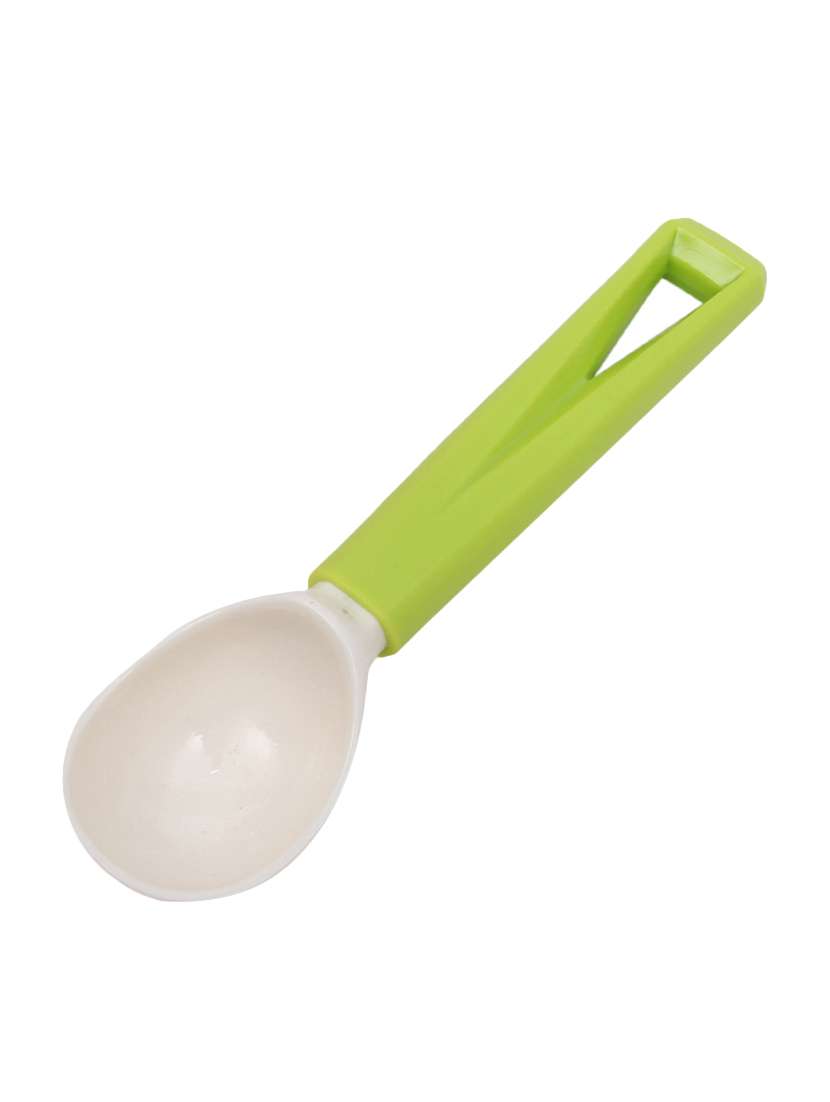 ceramic handle green scoop spoon