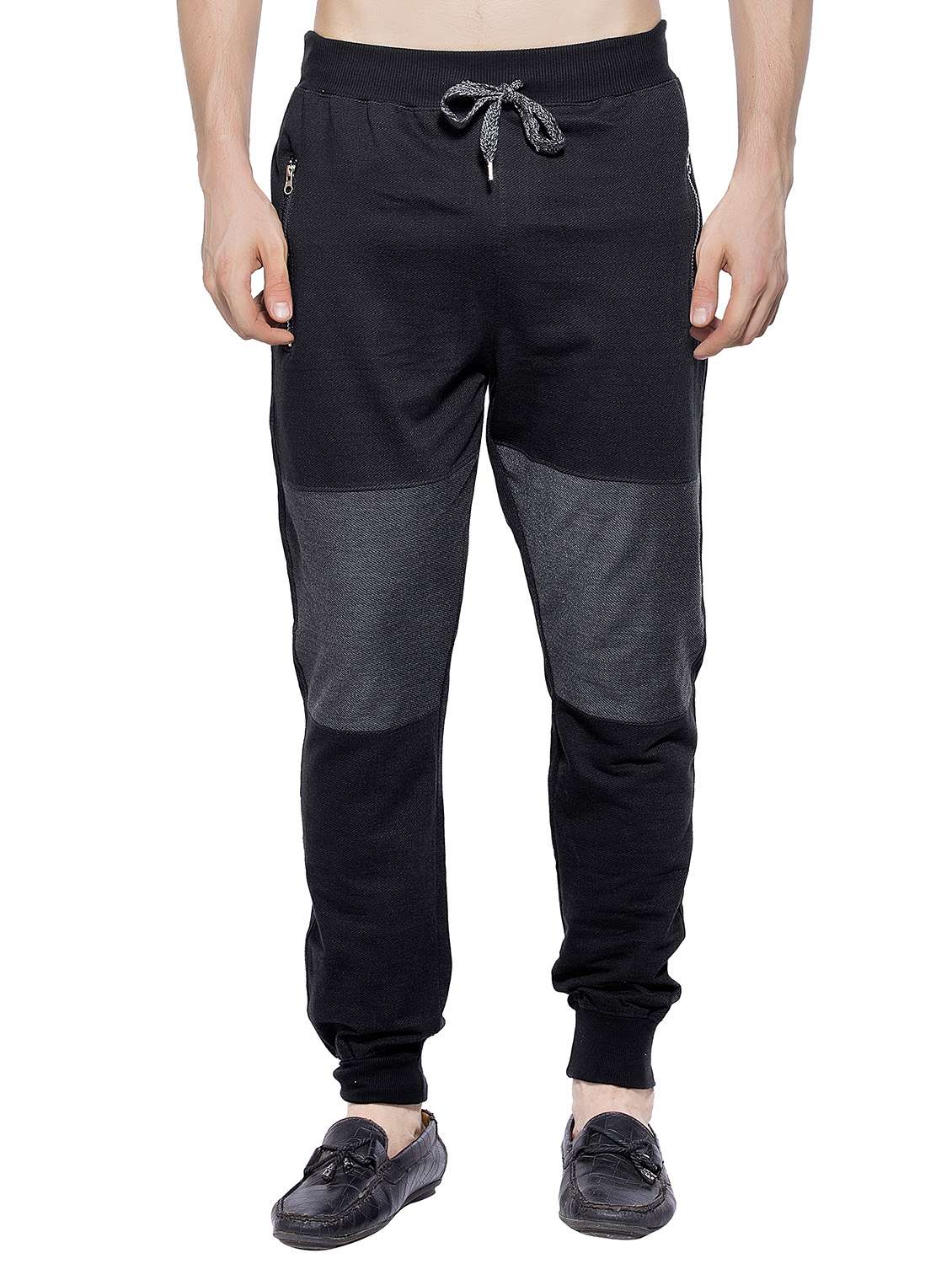 black cotton jogger
