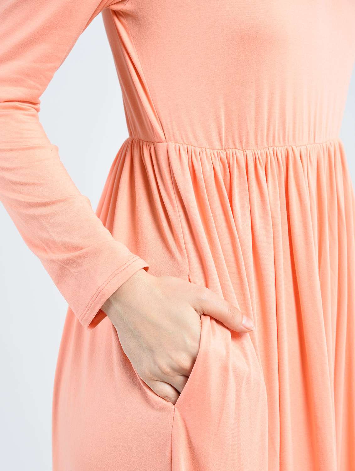 women's fit & flare solid dress - 14778475 -  Standard Image - 3