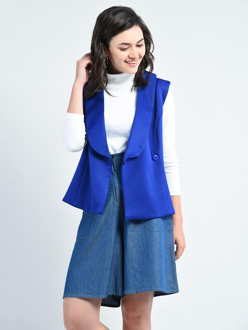 blue sleeveless summer jacket - 14778937 -  Standard Image - 0