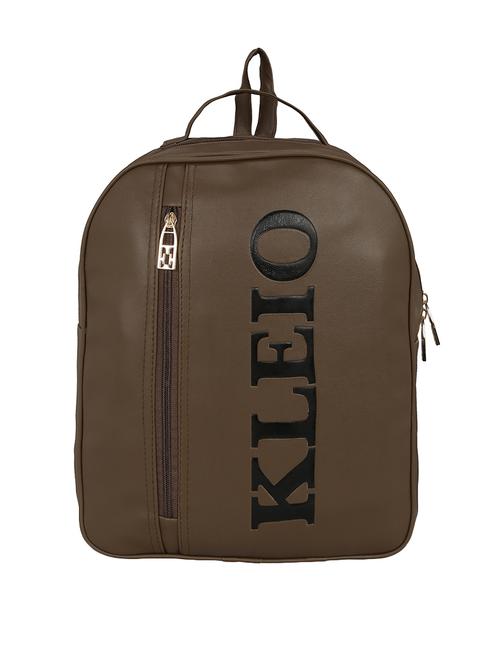 brown leatherette regular backpack - 14782439 -  Standard Image - 0