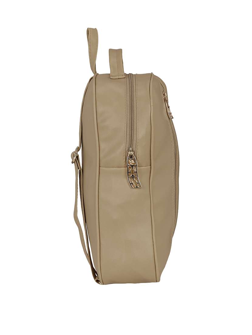 nude leatherette  regular backpack - 14782440 -  Standard Image - 3
