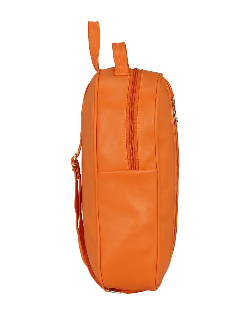 orange leatherette regular backpack - 14782448 - Standard Image - 3