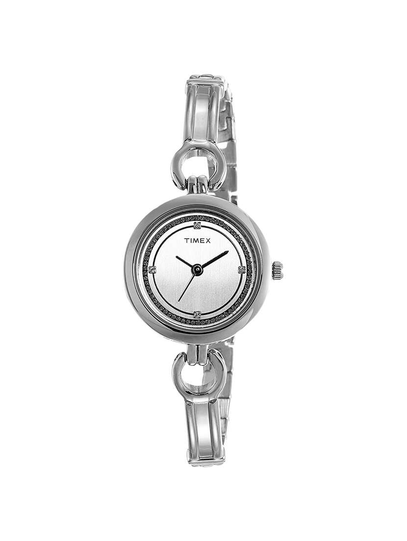 timex silver dial  watch for women - twel11400