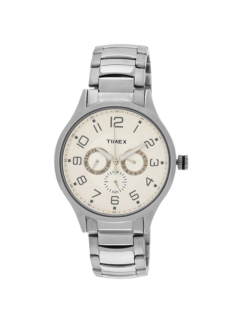 timex white dial watch for men tw000t306