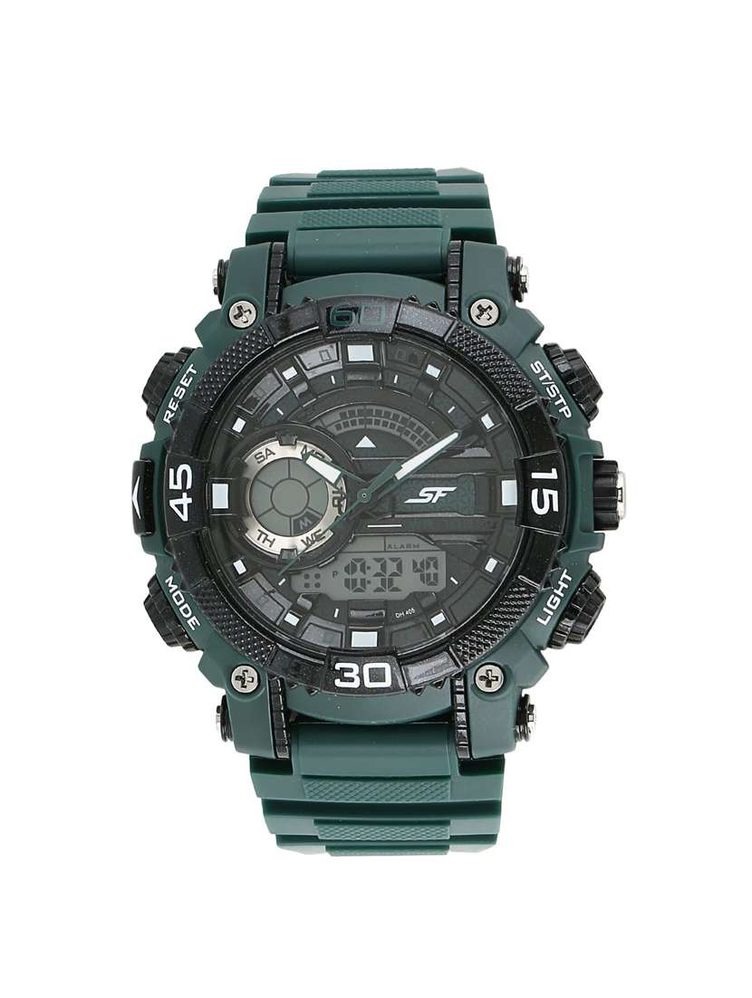 sonata black dial watch for men 77070pp06