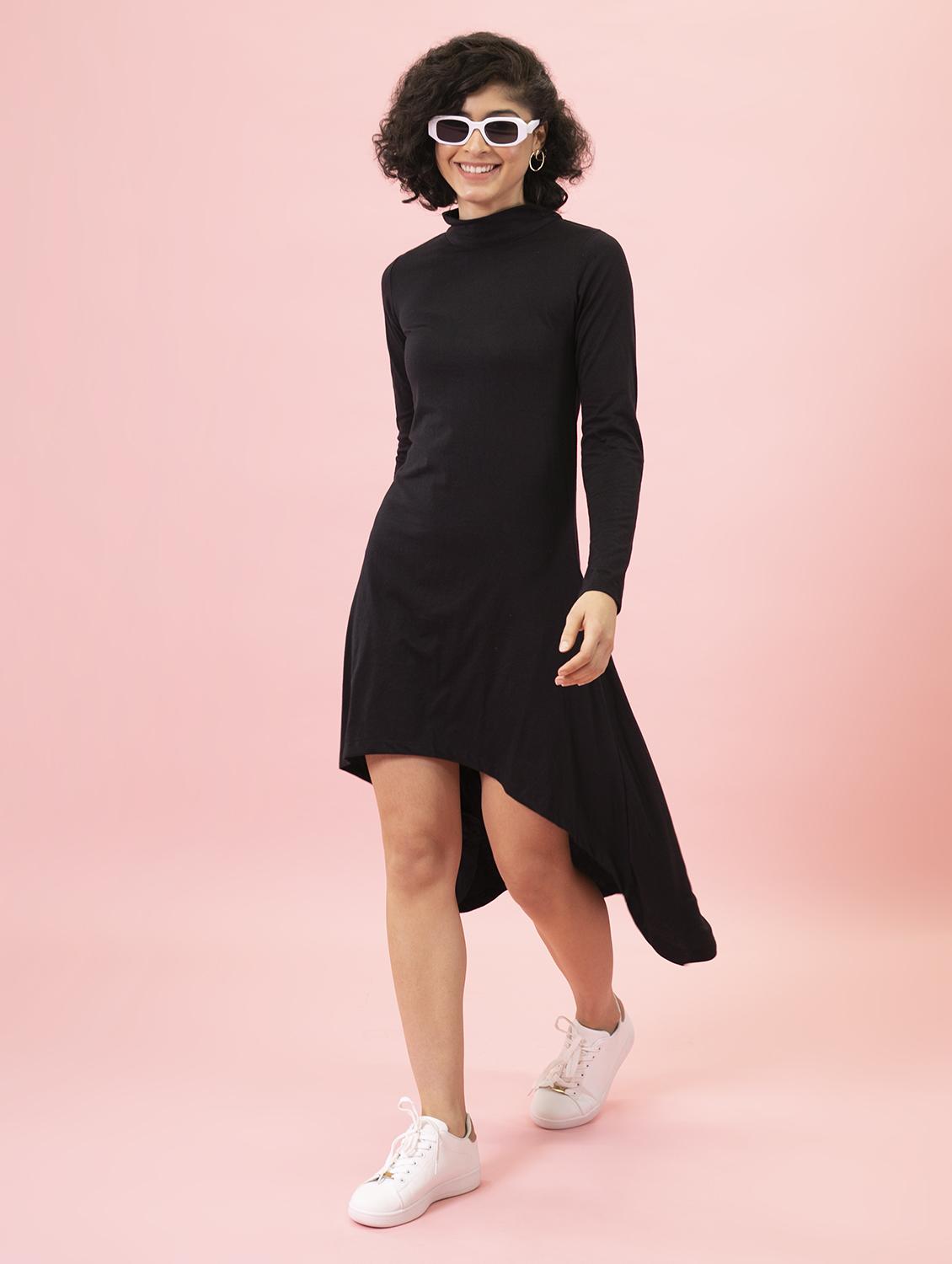 women's high low solid dress - 14789327 - Zoom Image - 0