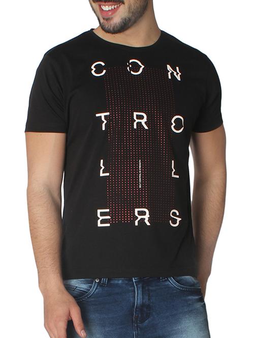 black cotton t-shirt - 14789556 - Standard Image - 0