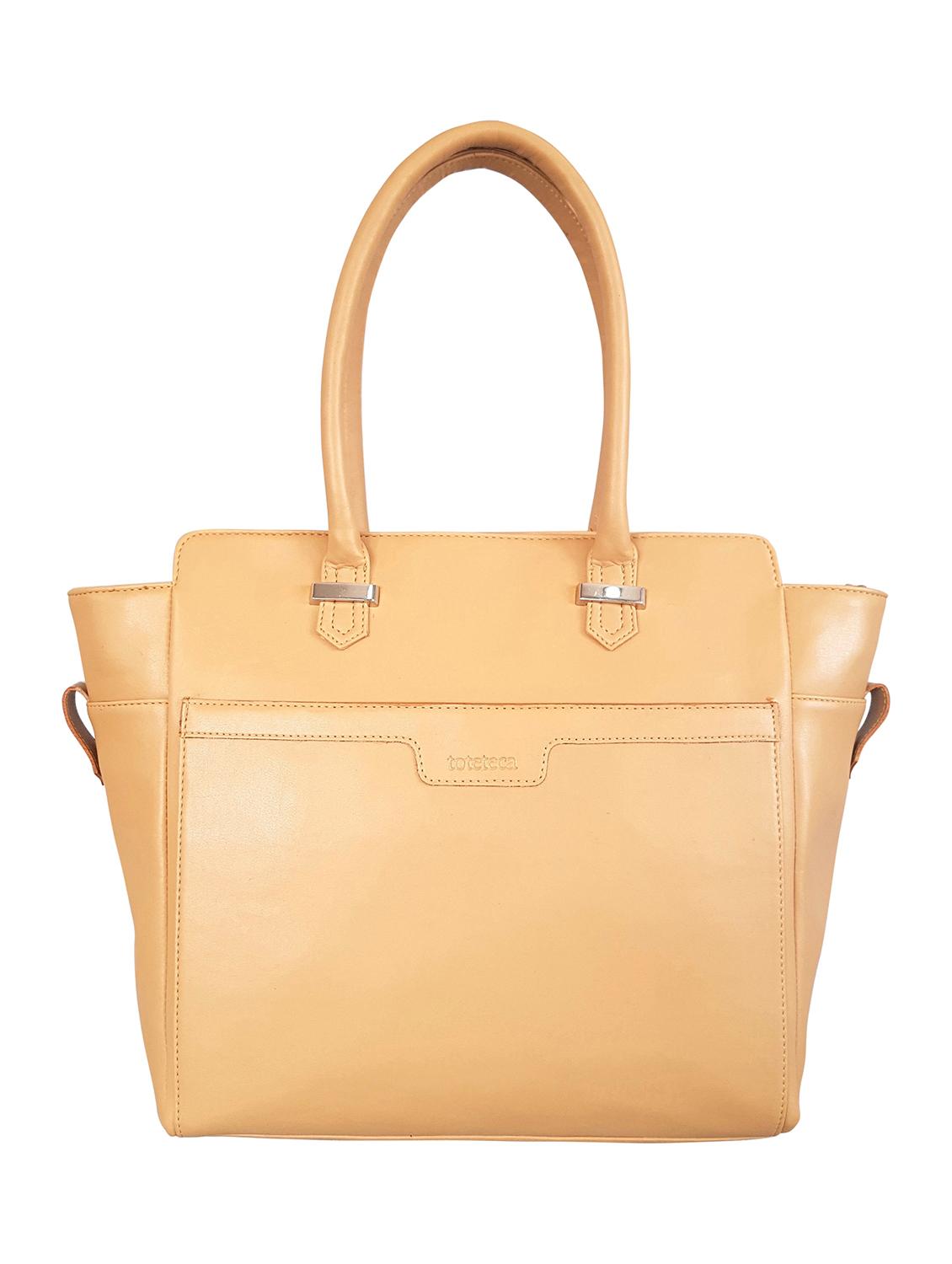 beige  leatherette  regular handbag - 14790050 -  Zoom Image - 0