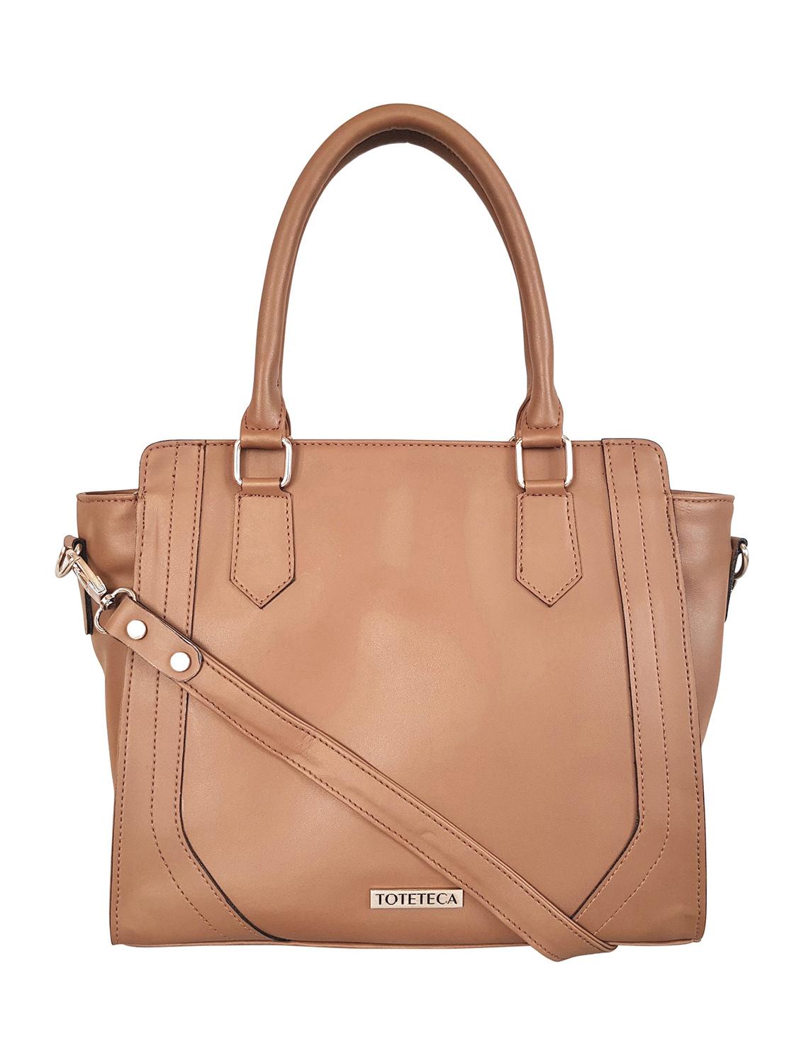 brown leatherette regular handbag - 14790079 - Zoom Image - 0