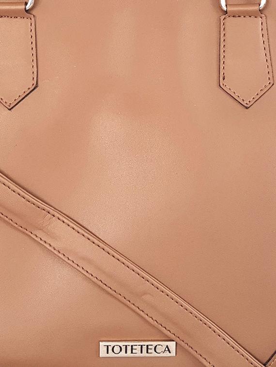 brown leatherette regular handbag - 14790079 - Standard Image - 3