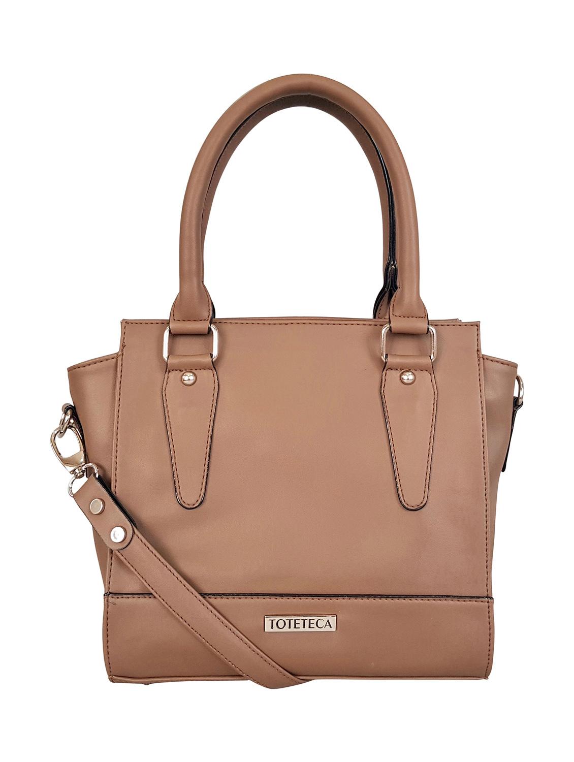 brown leatherette regular handbag - 14790080 - Zoom Image - 0