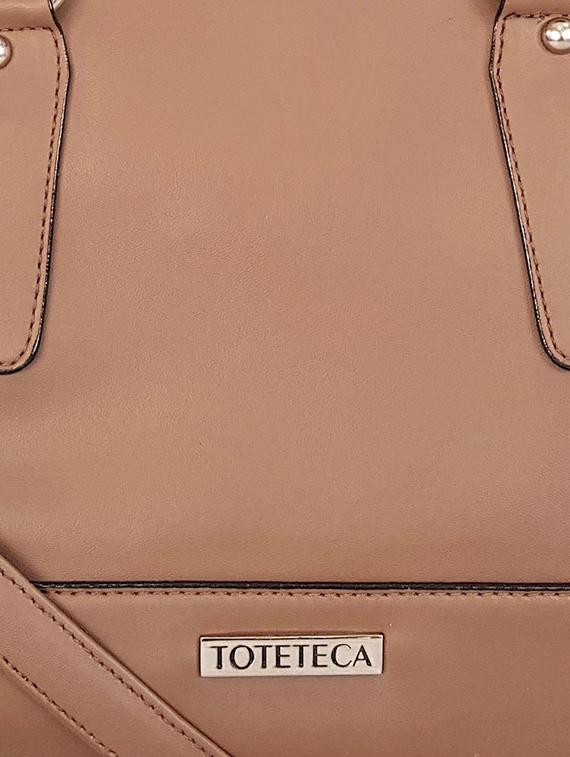 brown leatherette regular handbag - 14790080 - Standard Image - 3