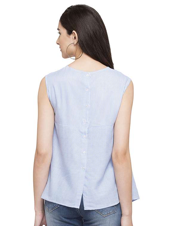 women's straight round neck top - 14791812 -  Standard Image - 3